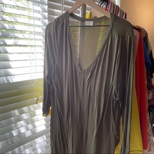 Lightweight Gray L/S Tee size 1x